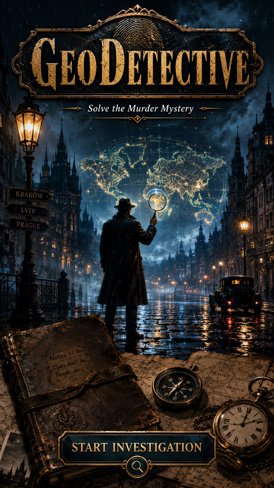 GeoDetective — noir city night